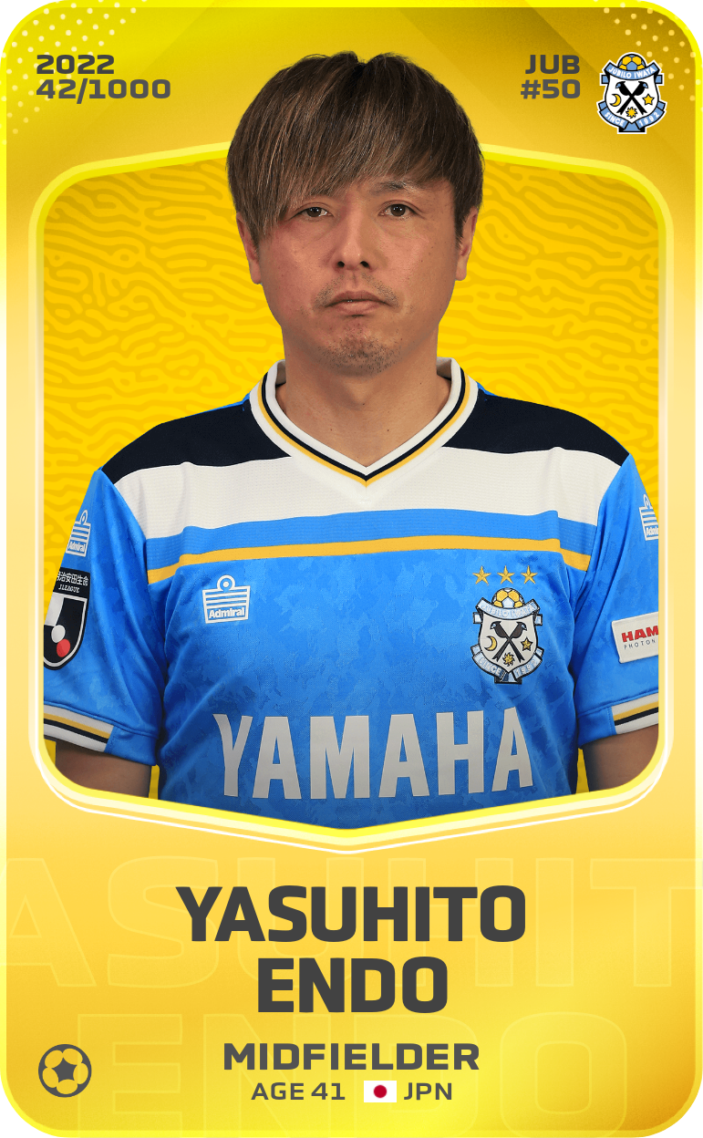 Sorare - Sorare Official - Yasuhito Endo 2022-23 • Limited 42/1000 - NFT # 81437362477767676246337474876236785243678216807698541062073245140750994207038