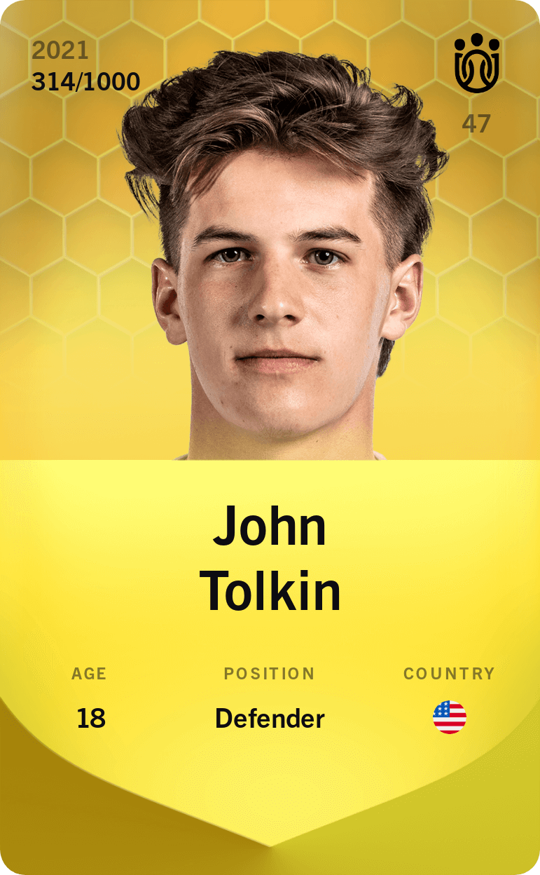 John Tolkin 2021-22 • Limited 314/1000
