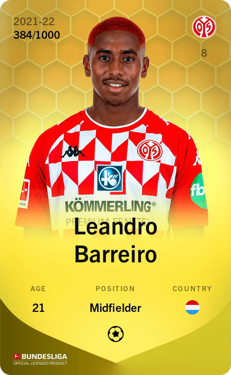 Leandro Barreiro 2021-22 • Limited 384/1000