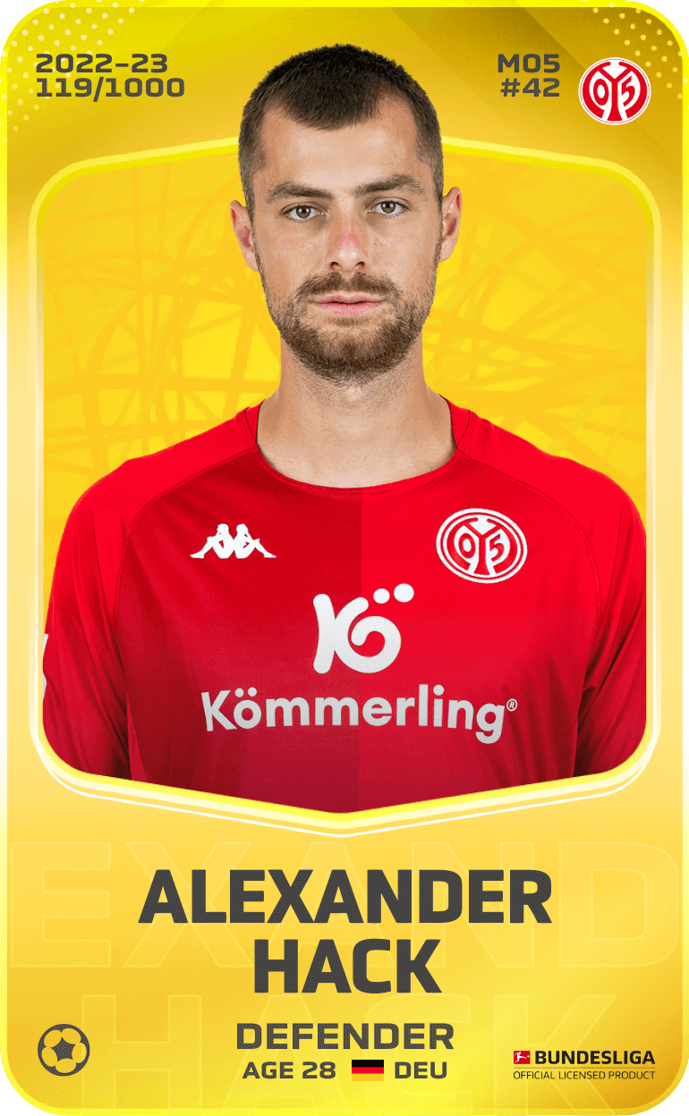 Alexander Hack 2022-23 • Limited 119/1000