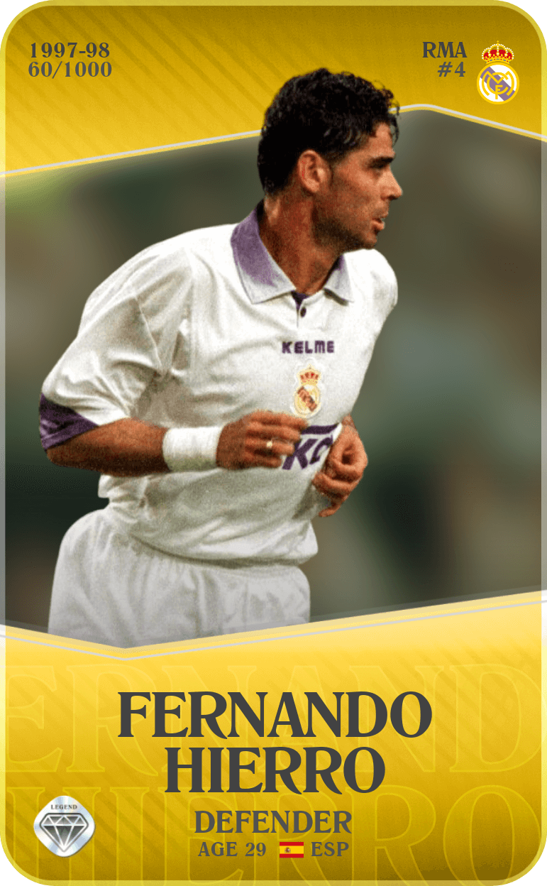 Fernando Hierro 1997-98 • Limited 60/1000