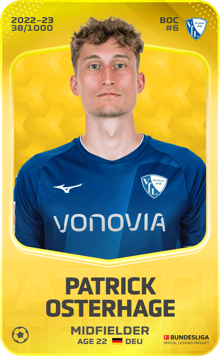 Patrick Osterhage 2022-23 • Limited 38/1000