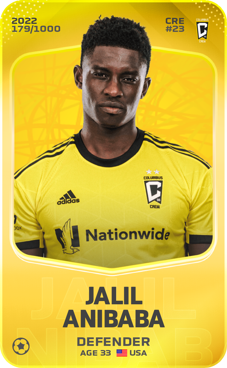 Sorare - Sorare Official - Jalil Anibaba 2022-23 • Limited 179/1000 - NFT # 42538291087119564473125299008818103205017326255411582541919260546655679758476