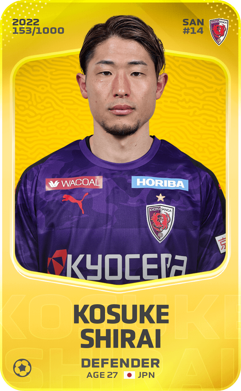 Kosuke Shirai 2022-23 • Limited 153/1000