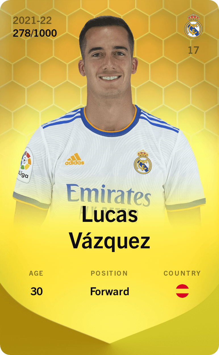 Lucas Vázquez 2021-22 • Limited 278/1000