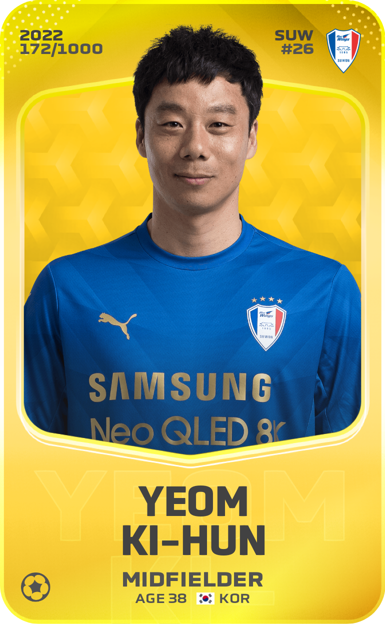 Sorare - Sorare Official - Yeom Ki-Hun 2022-23 • Limited 172/1000 - NFT # 36875291730386739285288030247683985685568731291012799862862136667136694985828