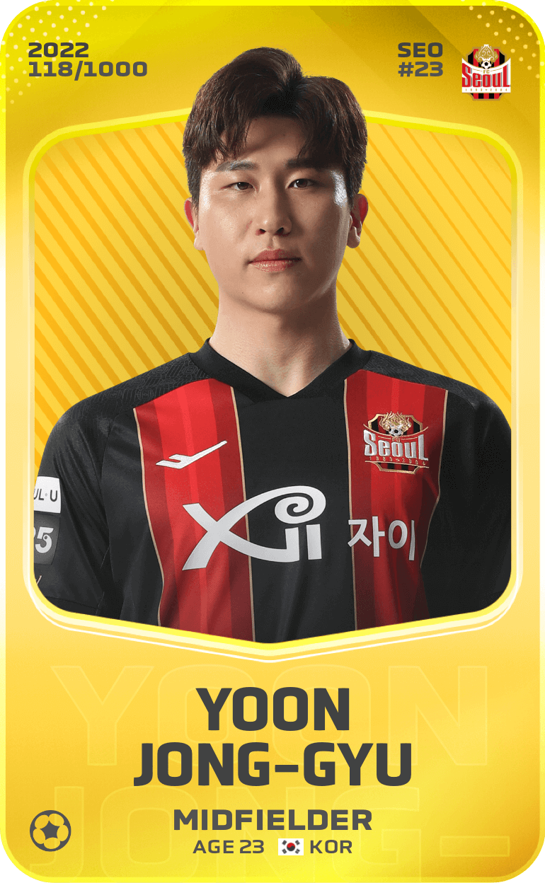 Yoon Jong-Gyu 2022-23 • Limited 118/1000