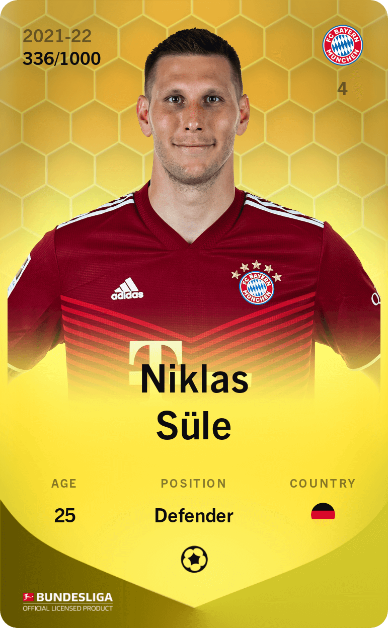 Niklas Süle 2021-22 • Limited 336/1000