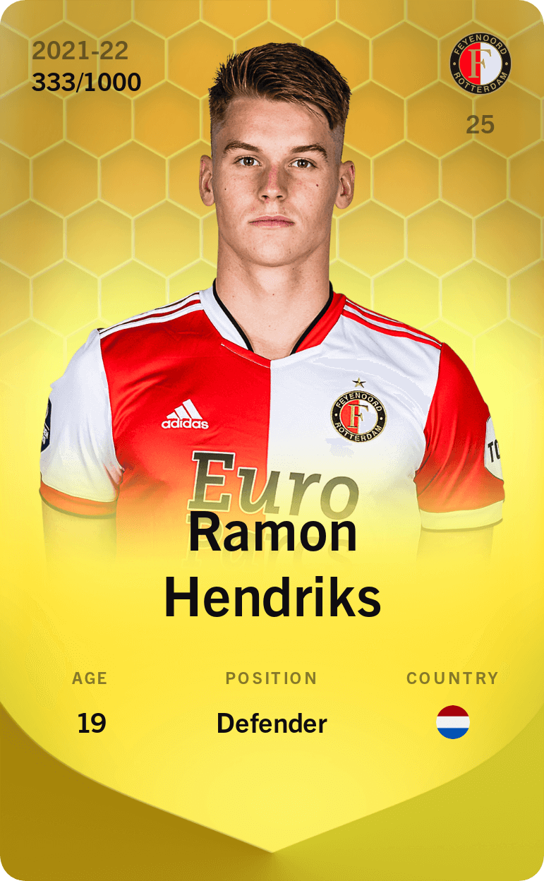 Ramon Hendriks 2021-22 • Limited 333/1000