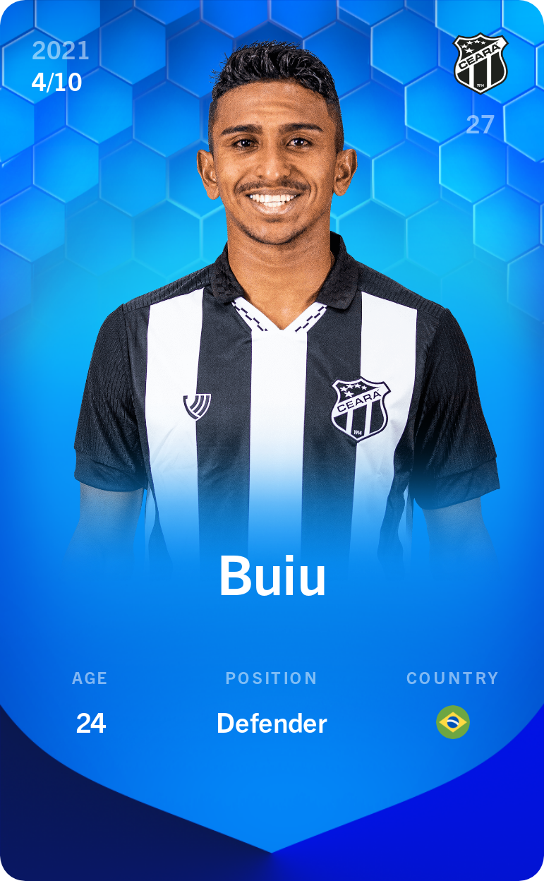 Sorare - Sorare Official - Buiu 2021-22 • Super Rare 4/10 - NFT # 109221301864302919043007552868424872647573594973390569780250366653068859097065