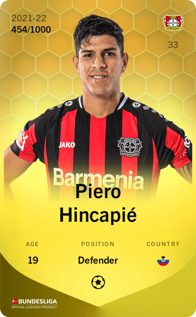 Piero Hincapié 2021-22 • Limited 454/1000