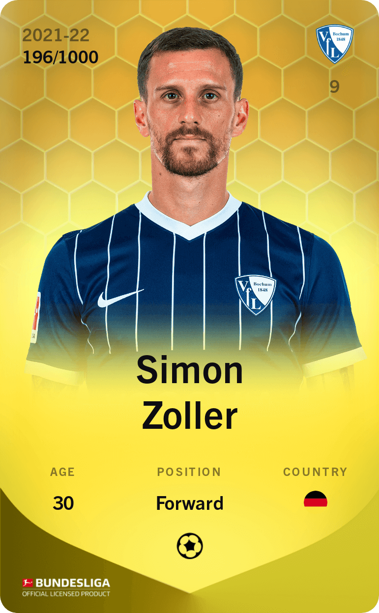 Simon Zoller 2021-22 • Limited 196/1000