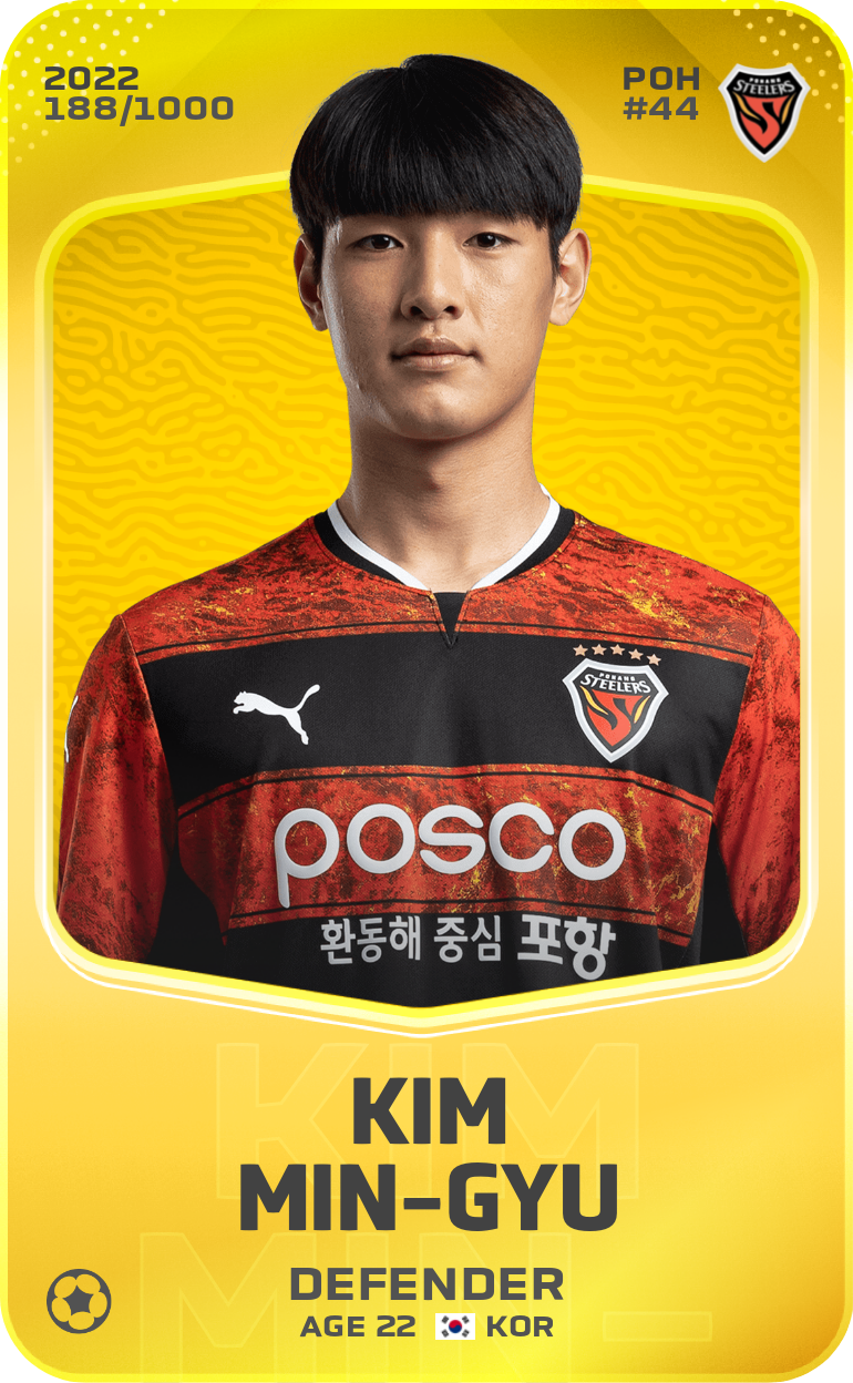 Sorare - Sorare Official - Kim Min-Gyu 2022-23 • Limited 188/1000 - NFT # 22493605246056886086721074589325597987937388282317156665780199618684733333510