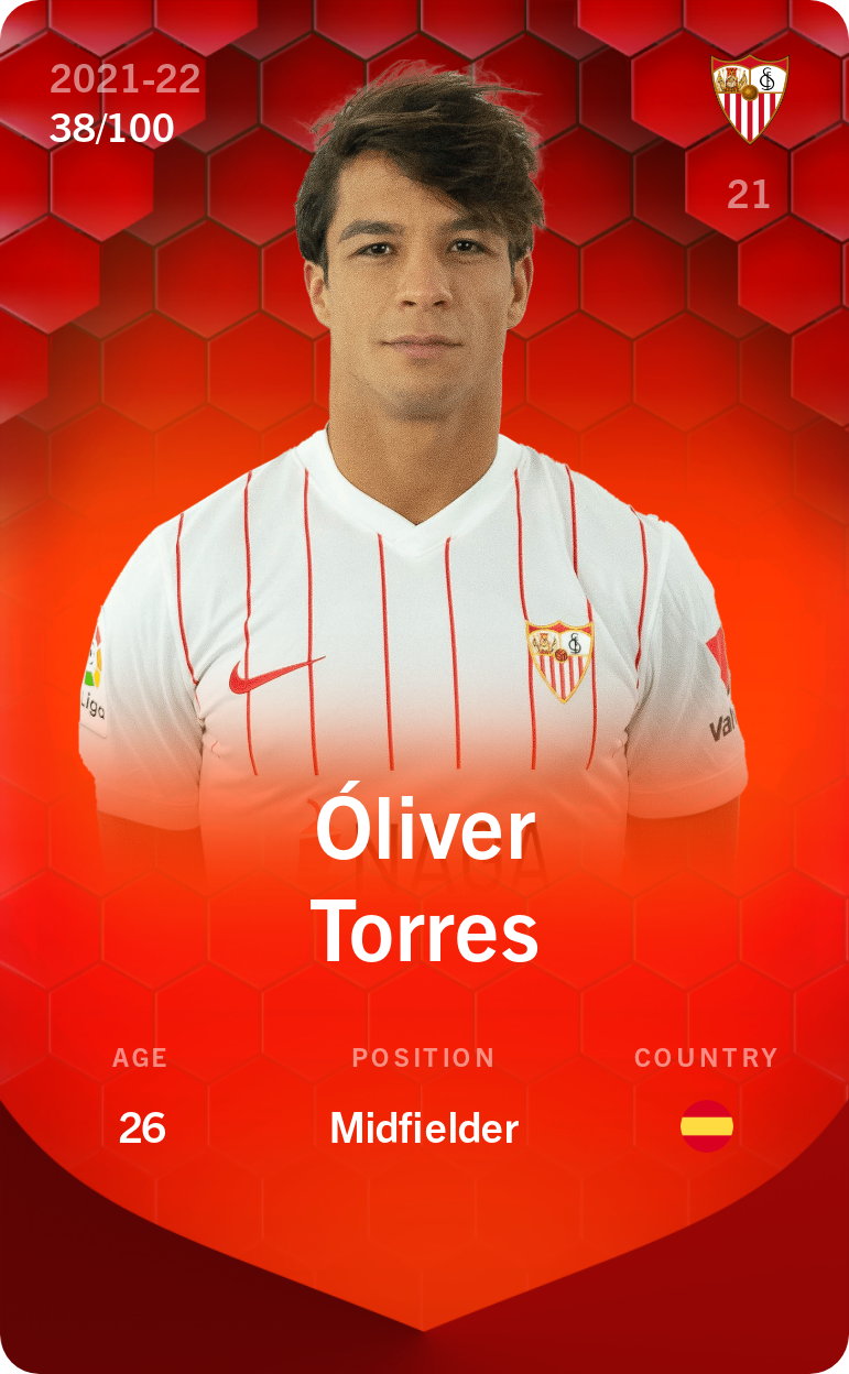 Óliver Torres 2021-22 • Rare 38/100