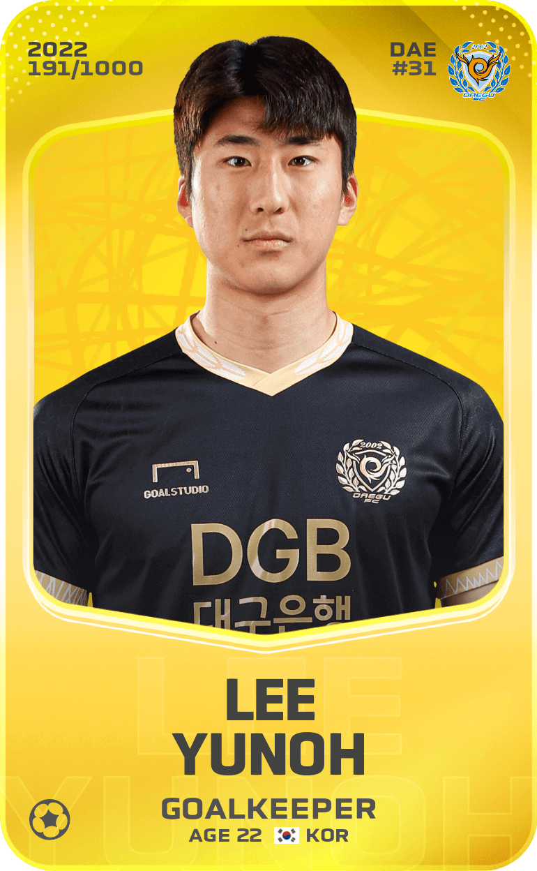 Lee Yunoh 2022-23 • Limited 191/1000