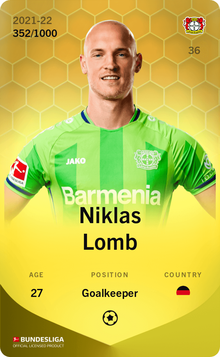 Niklas Lomb 2021-22 • Limited 352/1000