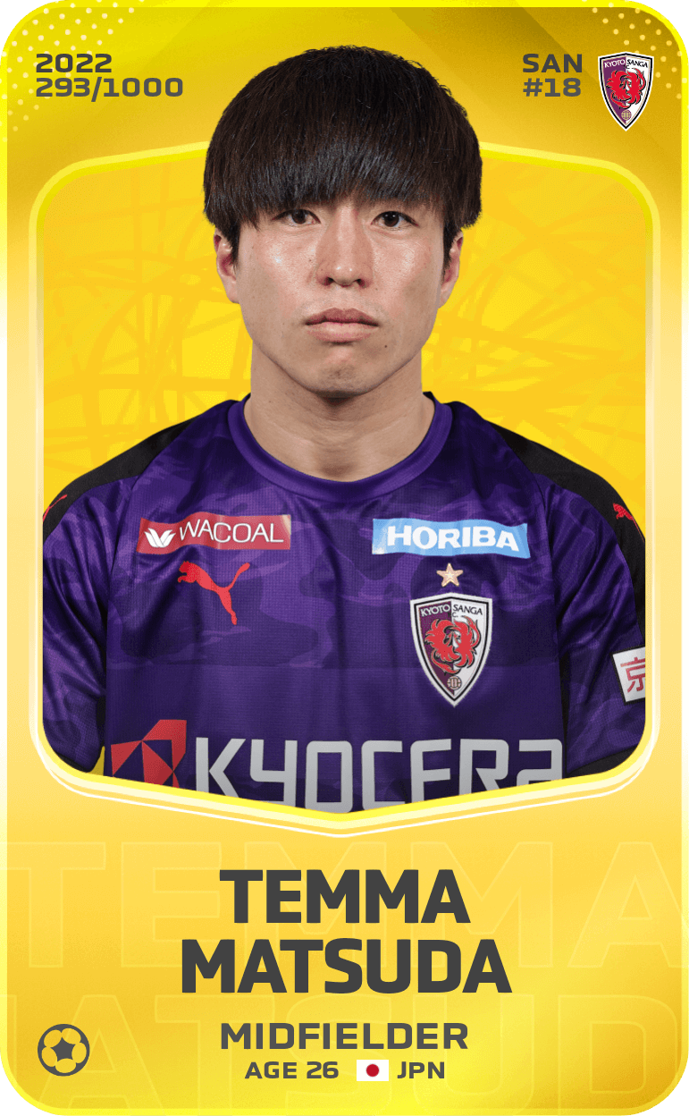 Temma Matsuda 2022-23 • Limited 293/1000