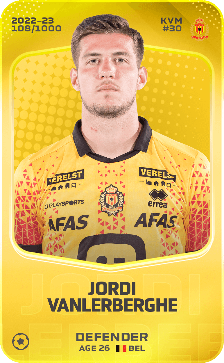 Jordi Vanlerberghe 2022-23 • Limited 108/1000