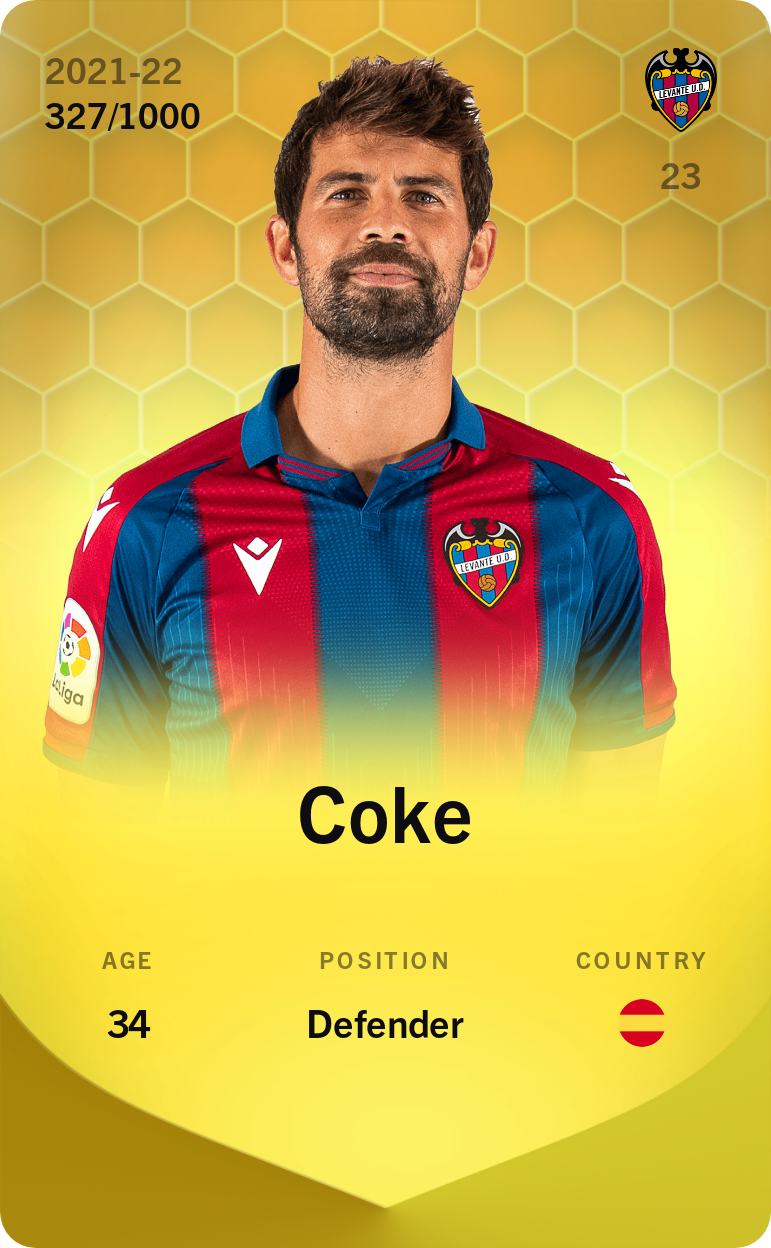 Sorare - Sorare Official - Coke 2021-22 • Limited 327/1000 - NFT # 58221271380885904592500317425935693446400936244432905335790324638022667604449