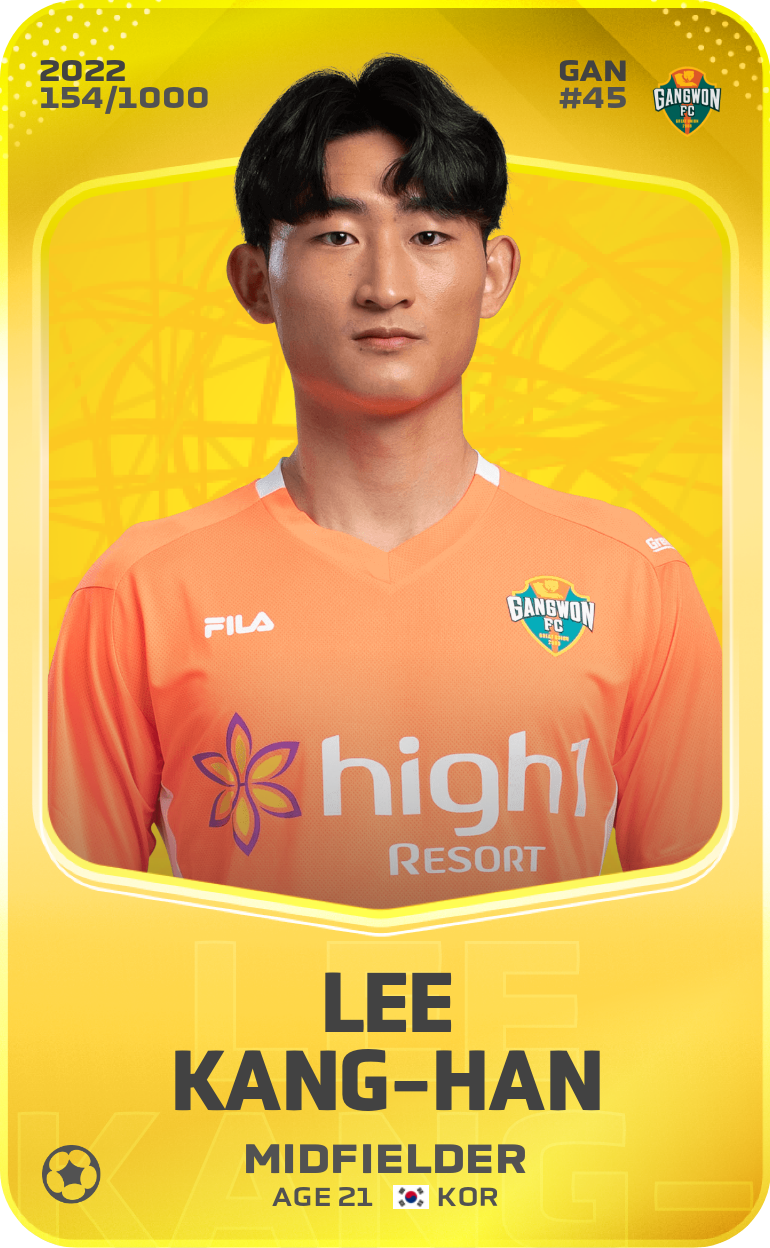 Sorare - Sorare Official - Lee Kang-Han 2022-23 • Limited 154/1000 - NFT # 8410609290145028494820320481040490306699855147236190550261443303371109551728