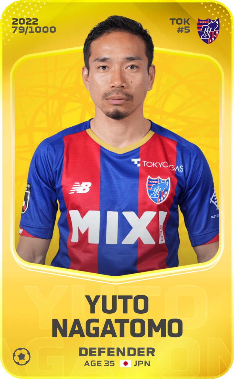 Sorare - Sorare Official - Yuto Nagatomo 2022-23 • Limited 79/1000 - NFT # 87105322964340375983670558154556094459755977067968794797715107480161602314065