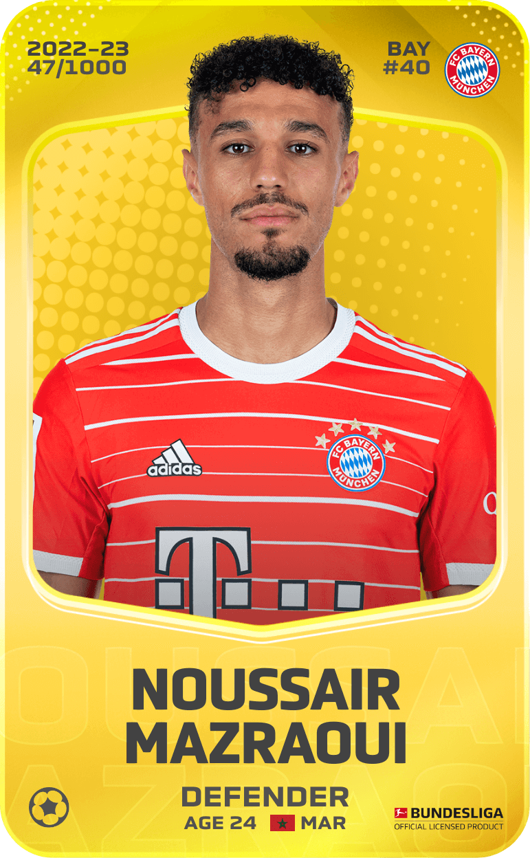 Noussair Mazraoui 2022-23 • Limited 47/1000