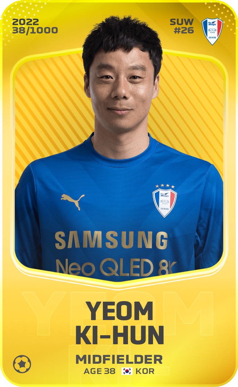 Sorare - Sorare Official - Yeom Ki-Hun 2022-23 • Limited 38/1000 - NFT # 26969355602666276951716936922507689368983431586281835122241894345240037515607