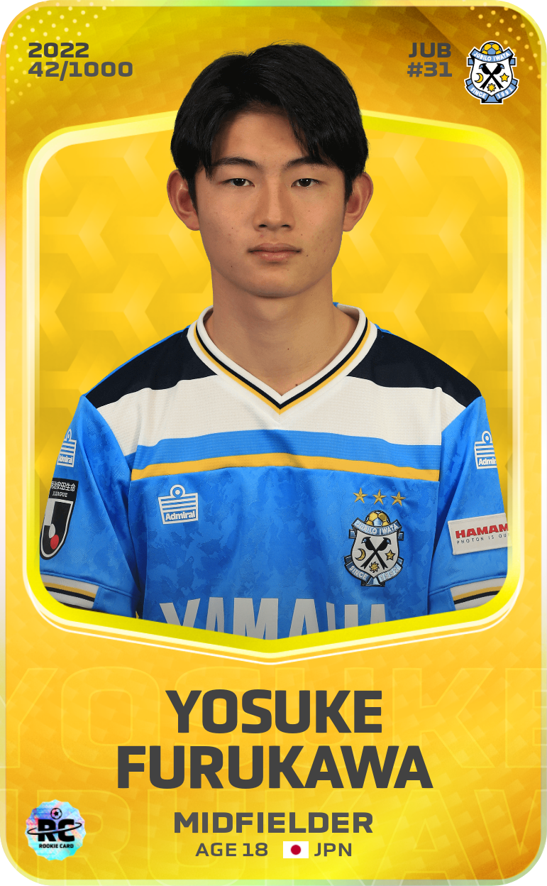 Sorare - Sorare Official - Yosuke Furukawa 2022-23 • Limited 42/1000 - NFT # 85897376206635137630992260971421863891387625463901150217120749553639389784202