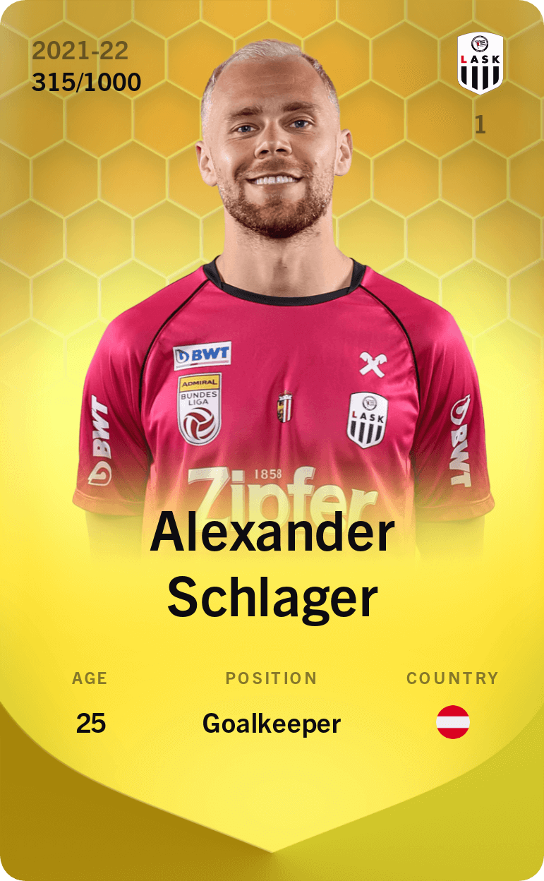 Alexander Schlager 2021-22 • Limited 315/1000