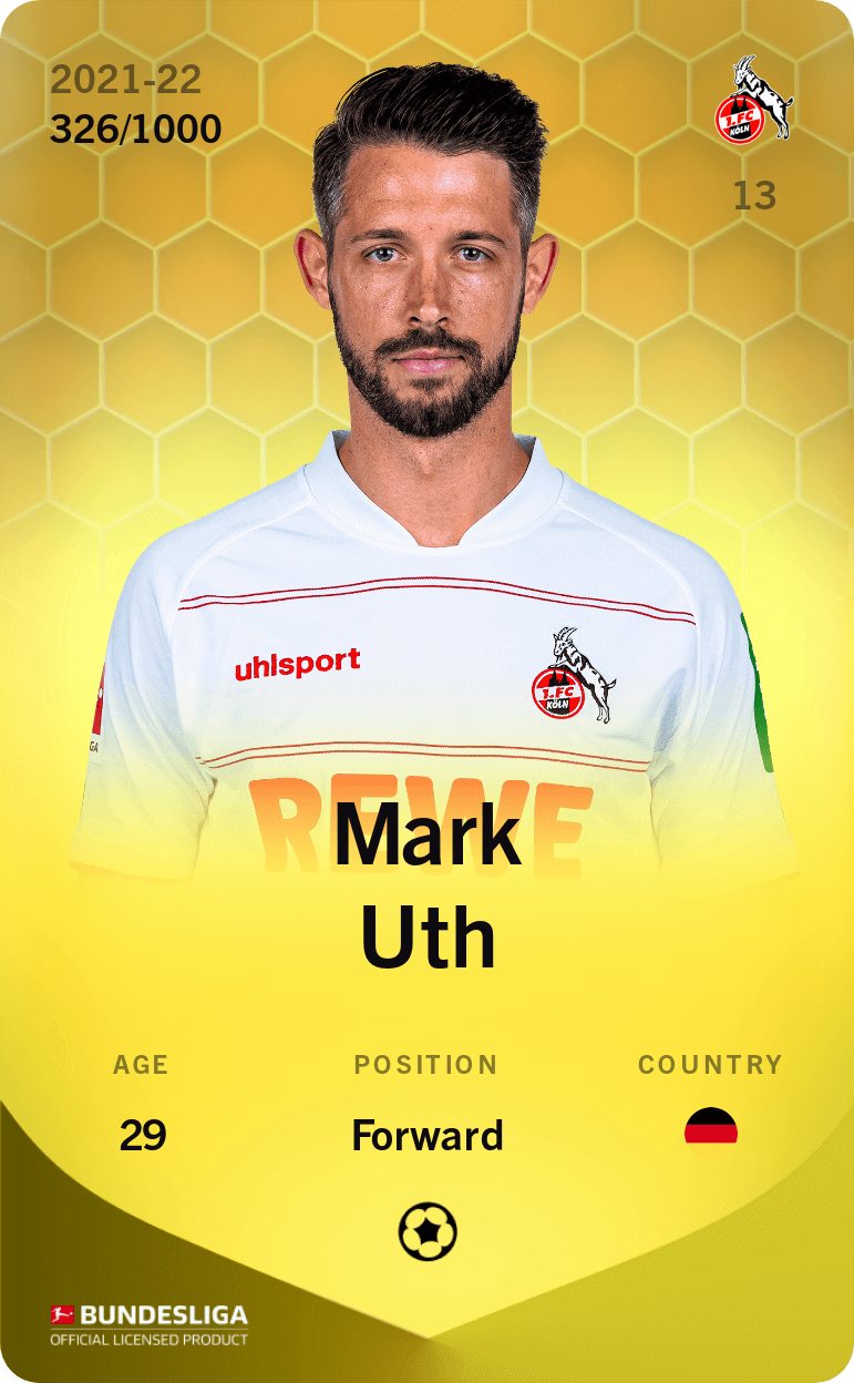 Mark Uth 2021-22 • Limited 326/1000