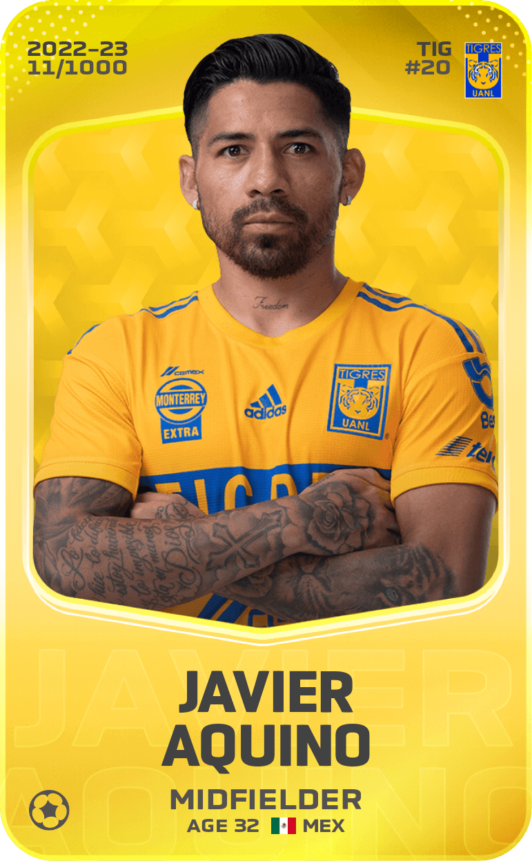 Javier Aquino 2022-23 • Limited 11/1000
