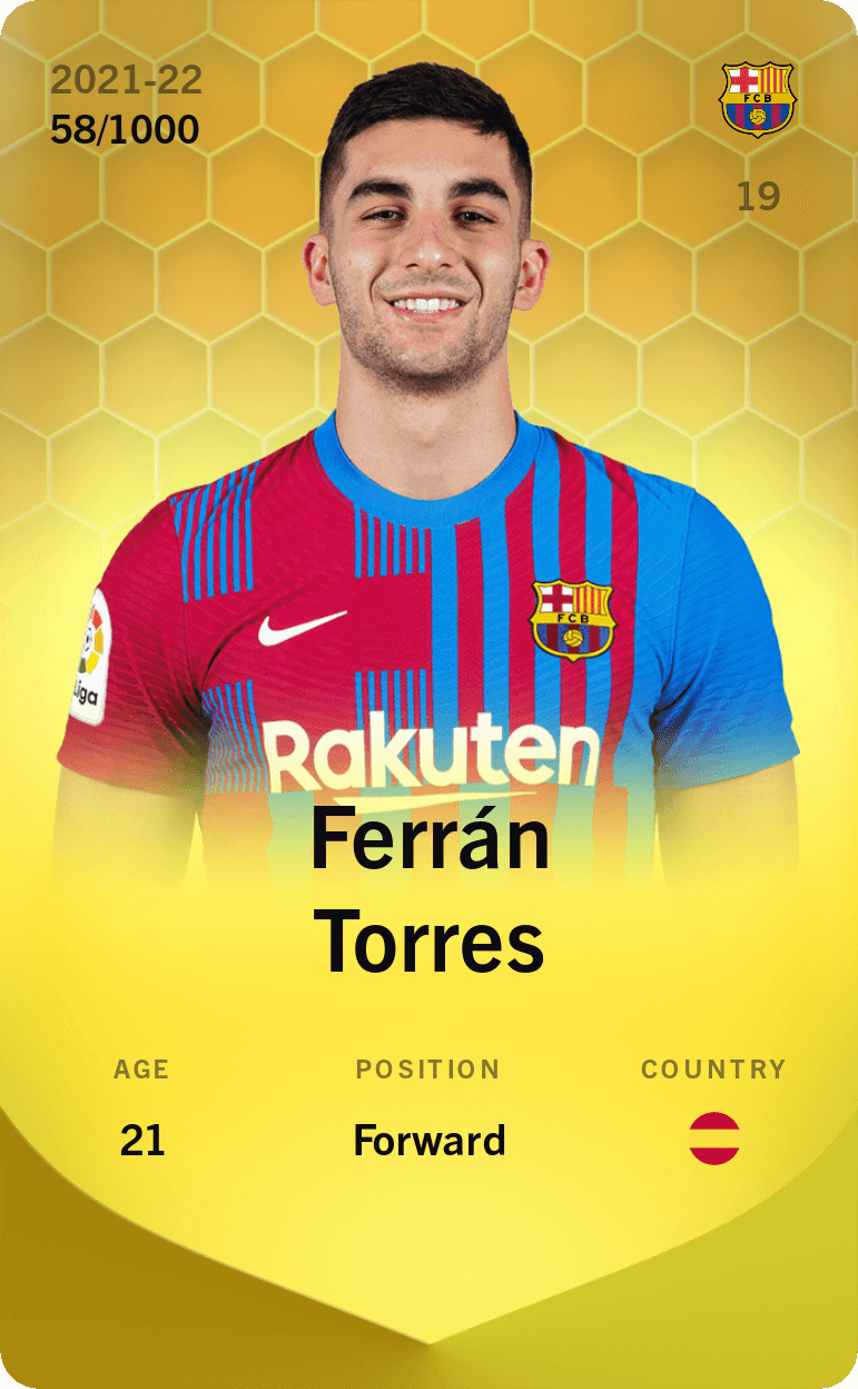 Ferrán Torres 2021-22 • Limited 58/1000