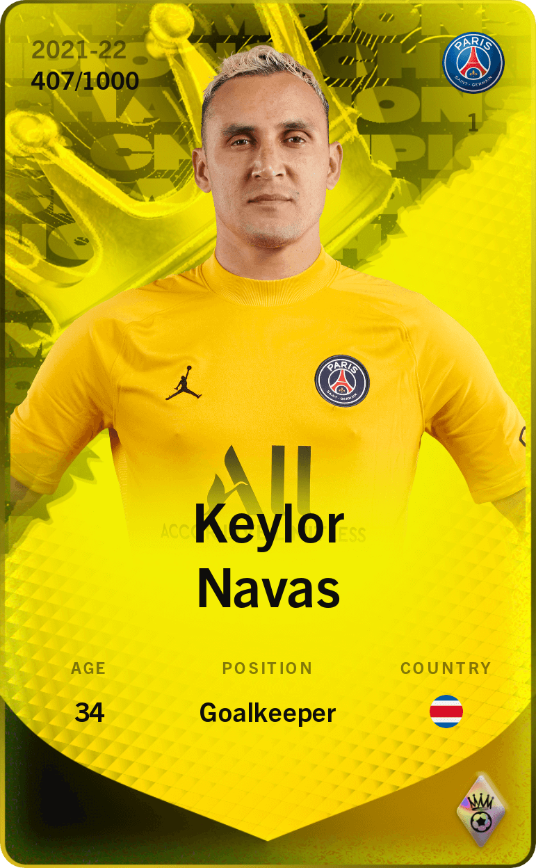 Keylor Navas 2021-22 • Limited 407/1000