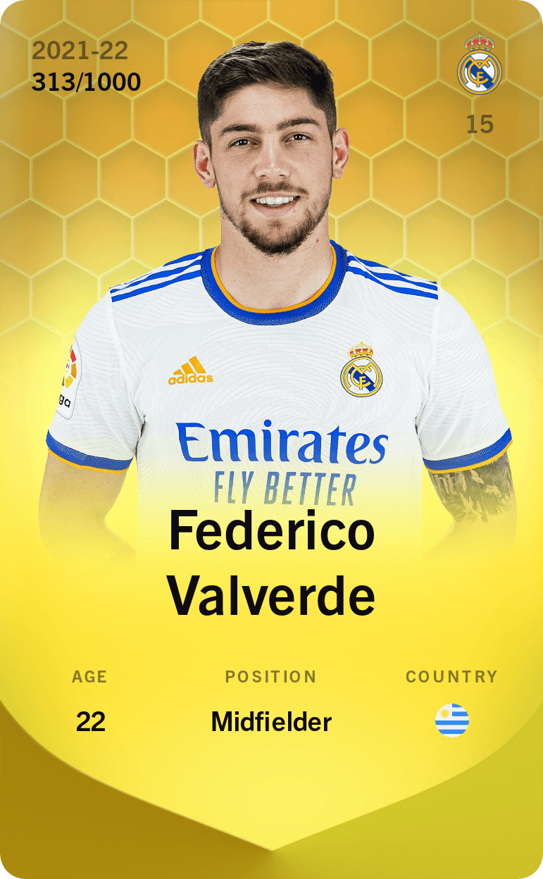 Federico Valverde 2021-22 • Limited 313/1000