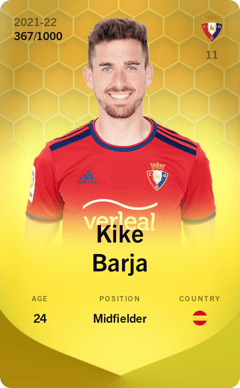 Kike Barja 2021-22 • Limited 367/1000