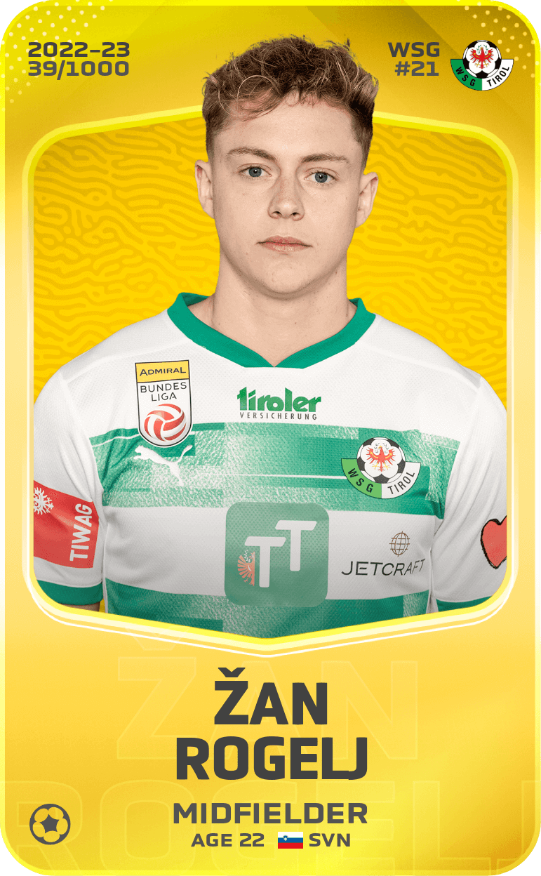 Žan Rogelj 2022-23 • Limited 39/1000