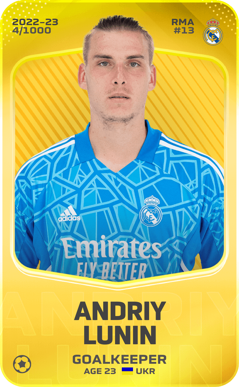 Andriy Lunin 2022-23 • Limited 4/1000