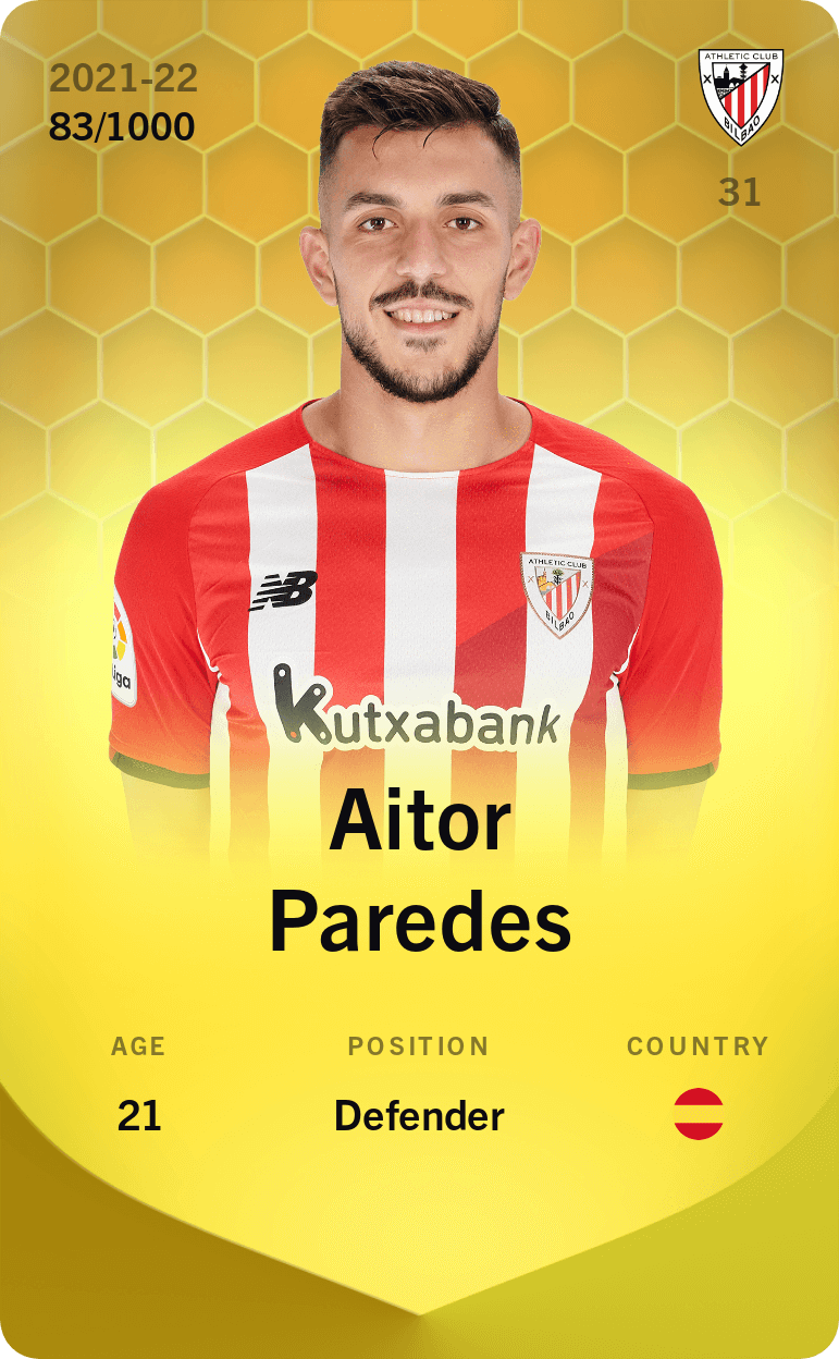 Aitor Paredes 2021-22 • Limited 83/1000