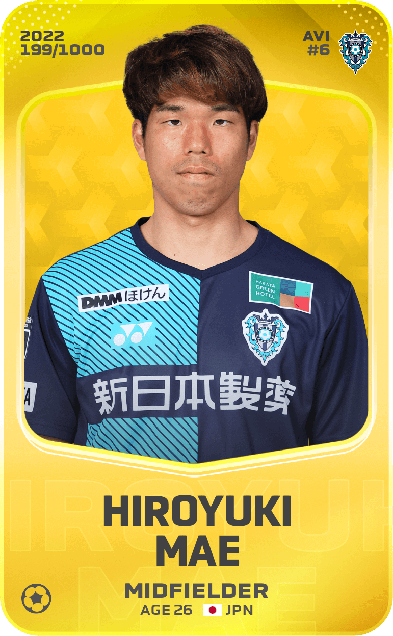 Hiroyuki Mae 2022-23 • Limited 199/1000