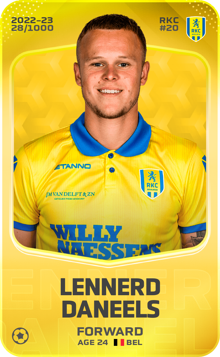 Sorare - Sorare Official - Lennerd Daneels 2022-23 • Limited 28/1000 - NFT # 51513577735580744335454801985369738889506153114308693785928034611900347519453