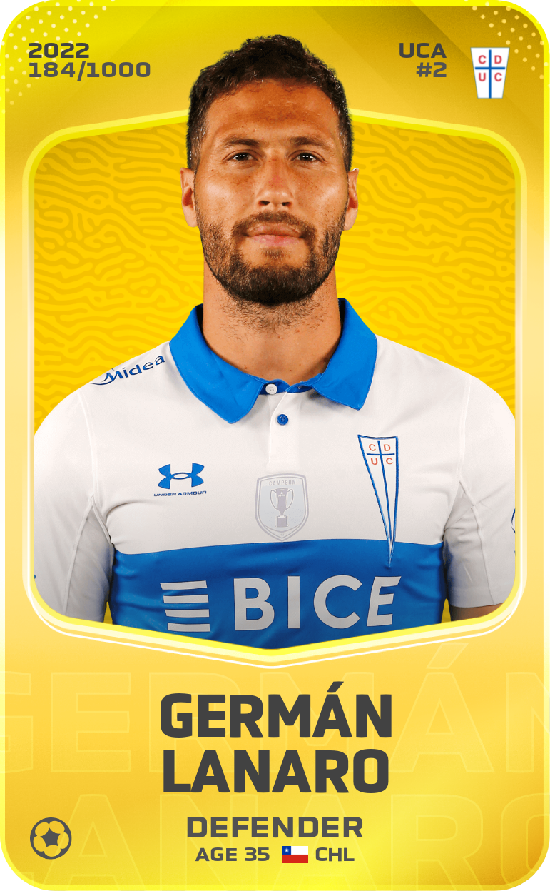 Sorare - Sorare Official - Germán Lanaro 2022-23 • Limited 184/1000 - NFT # 105269243295531409130147587202524491962484264315579489405370654515348118747520