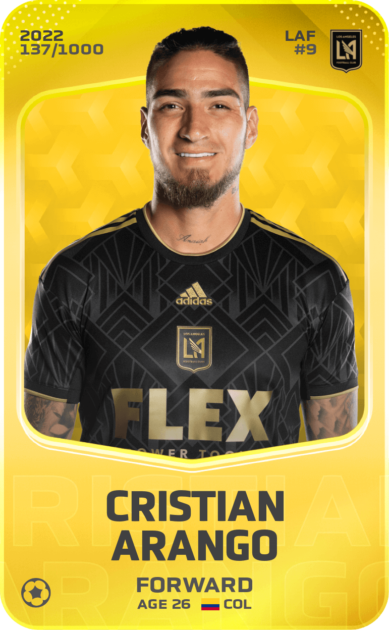 Cristian Arango 2022-23 • Limited 137/1000