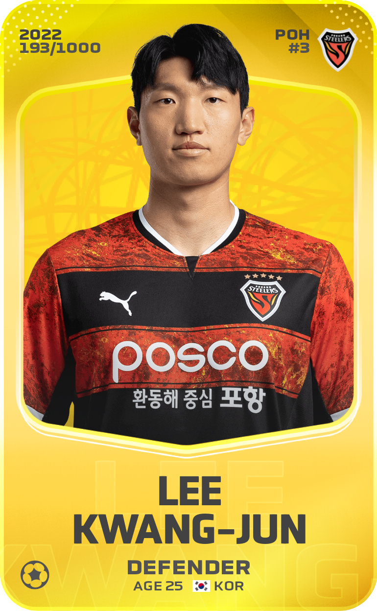 Sorare - Sorare Official - Lee Kwang-Jun 2022-23 • Limited 193/1000 - NFT # 51259844699670136739070083512203384989686688392094514525685608318593178796119