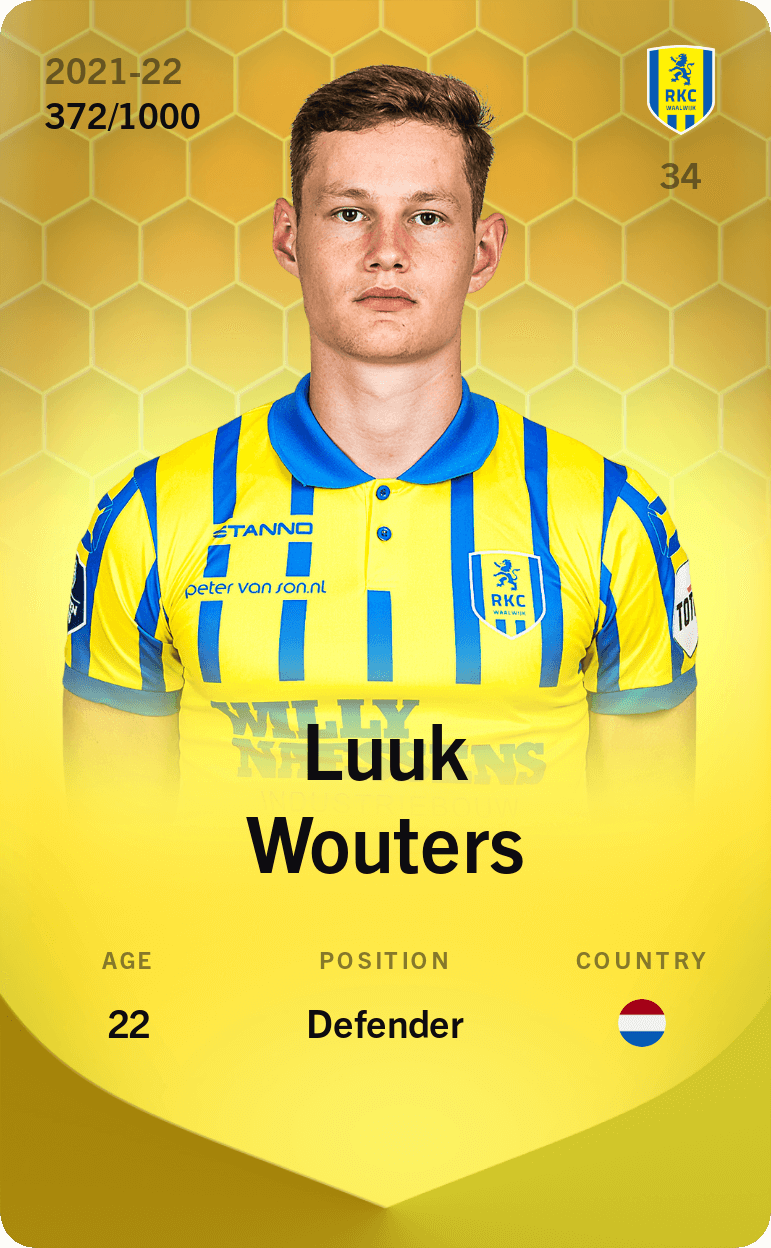 Luuk Wouters 2021-22 • Limited 372/1000