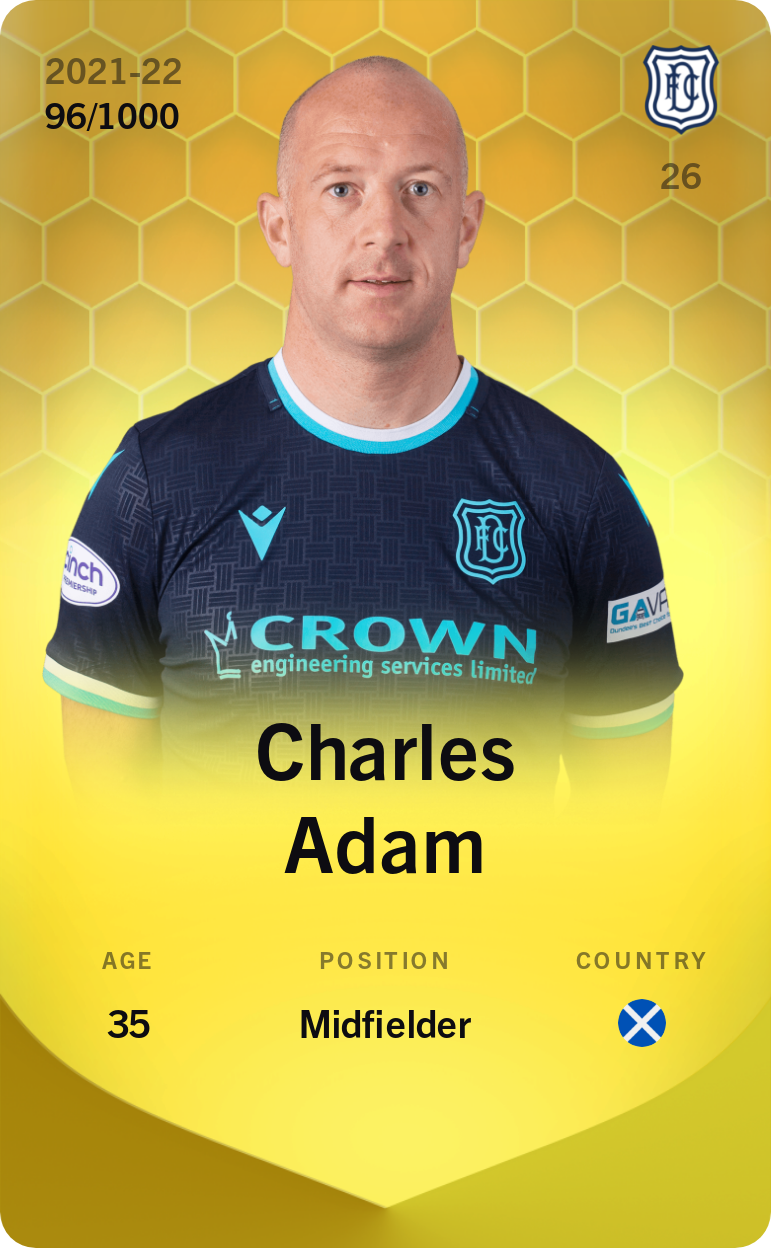 Sorare - Sorare Official - Charles Adam 2021-22 • Limited 96/1000 - NFT # 22649708609854523034350973212570827251978581840359051694153809534792589324193