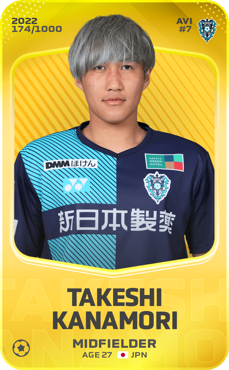 Sorare - Sorare Official - Takeshi Kanamori 2022-23 • Limited 174/1000 - NFT # 93914311544873633709927848932612890553855910007453533922748067791126560904363