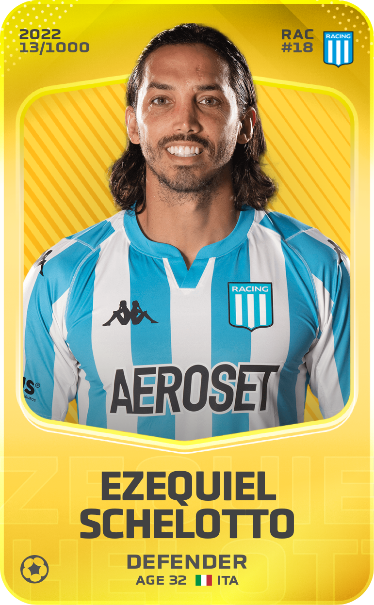 Sorare - Sorare Official - Ezequiel Schelotto 2022-23 • Limited 13/1000 - NFT # 1669081144406010528848299183227500864850367218637585677454009691922965177370
