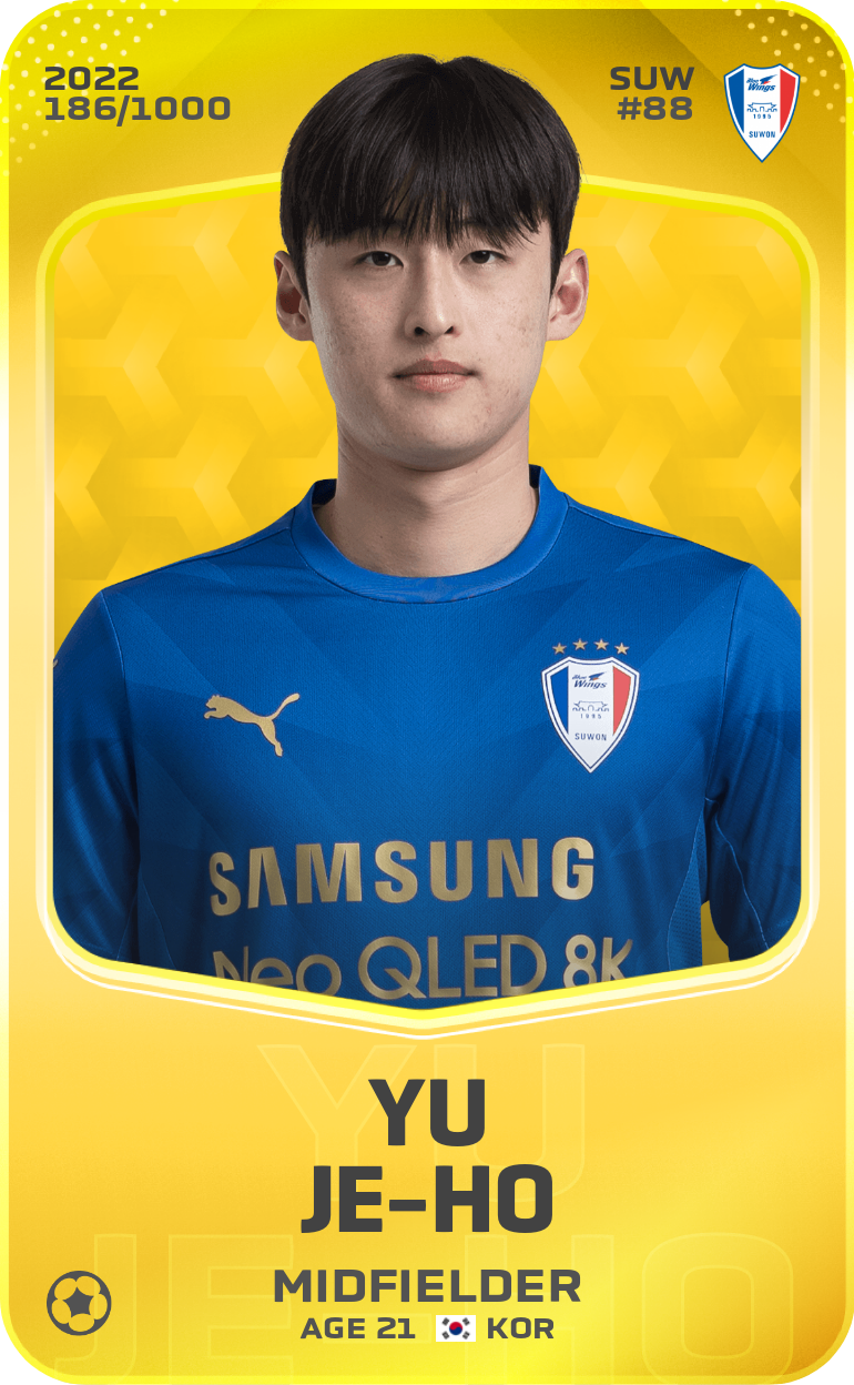 Sorare - Sorare Official - Yu Je-Ho 2022-23 • Limited 186/1000 - NFT # 11369399849934810853008523645253456266908179498544122255374715277358481637654