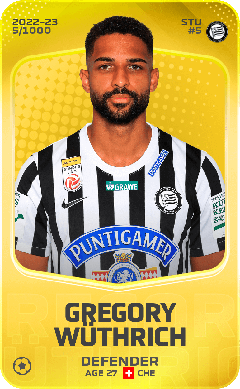 Gregory Wüthrich 2022-23 • Limited 5/1000