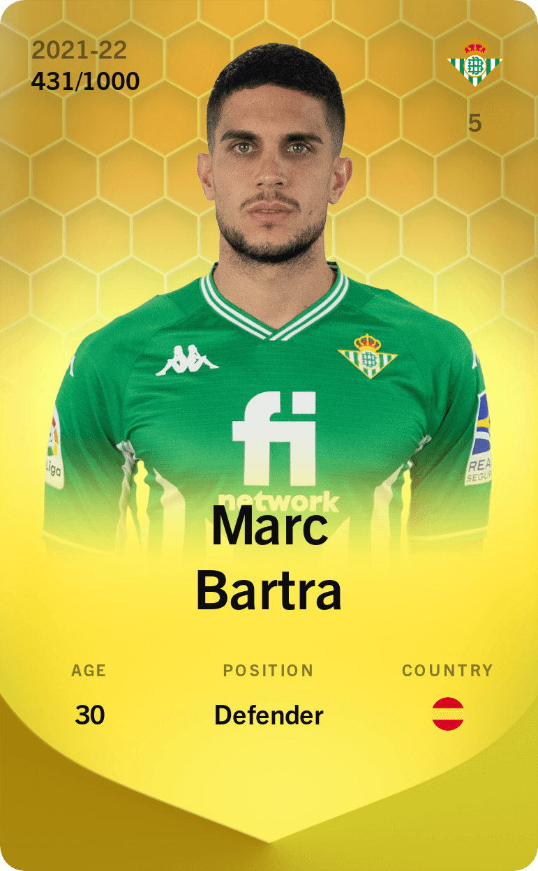 Marc Bartra 2021-22 • Limited 431/1000